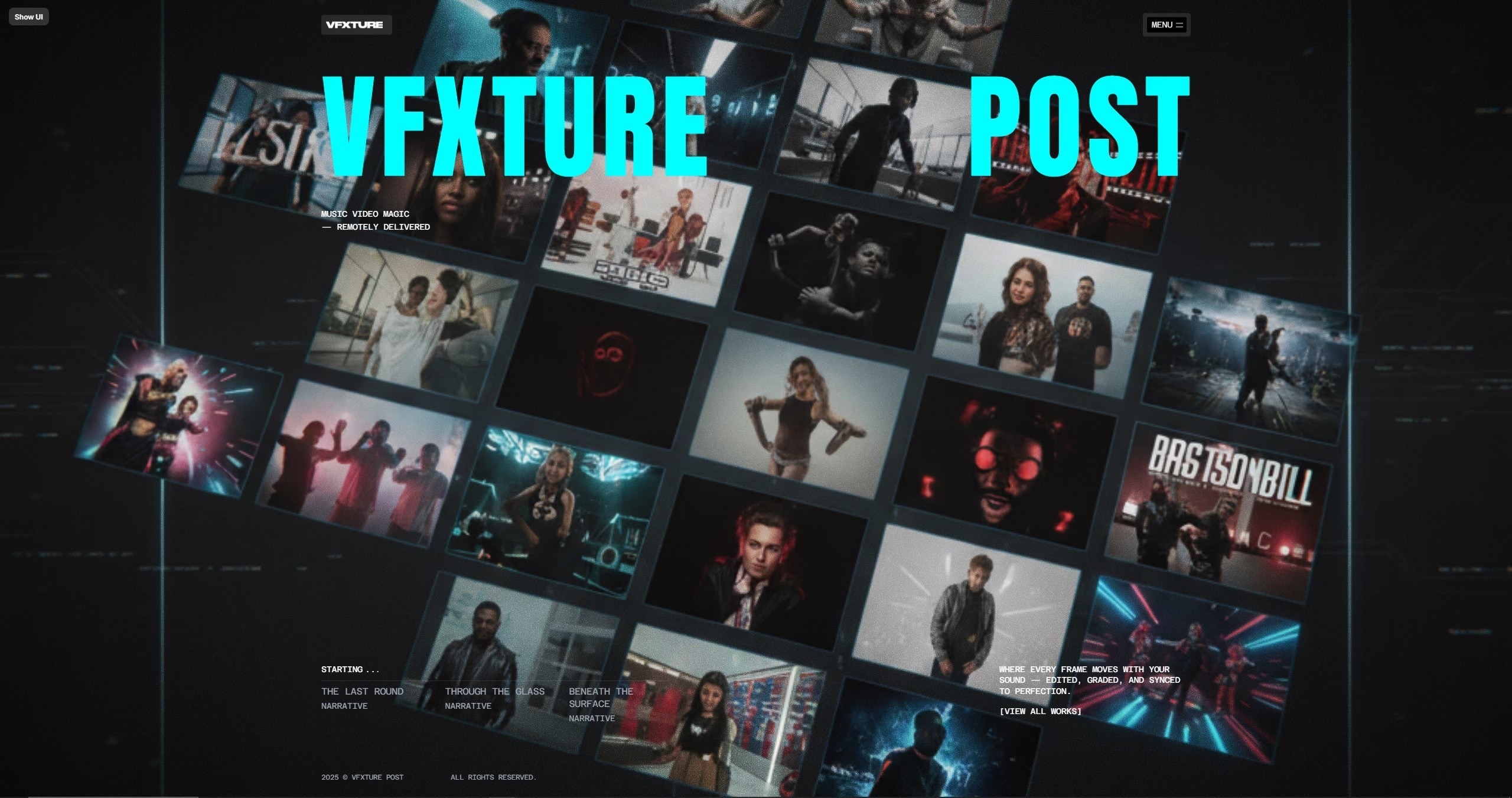 VFXTURE POST — music video post-production
